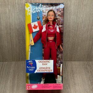 1999 Barbie Sydney 2000 Canada Olympic Fan Fashion Doll - Mattel